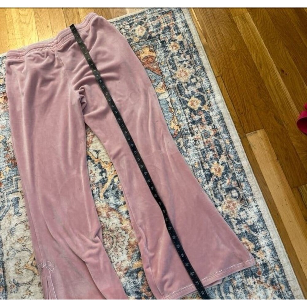 Paris Hilton pink jumpsuit rhinestone sweatpants - Picture 6 of 6